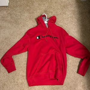 Red Champion Hoodie